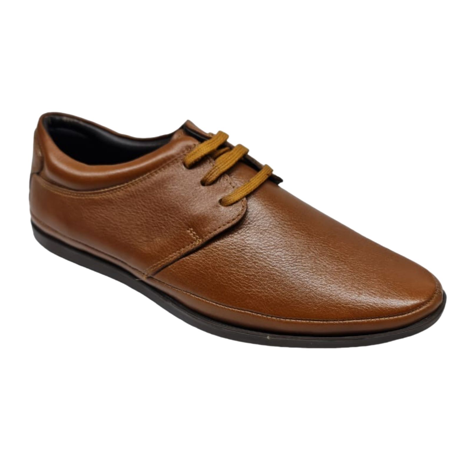 Tan Casual Lac-Up Shoes