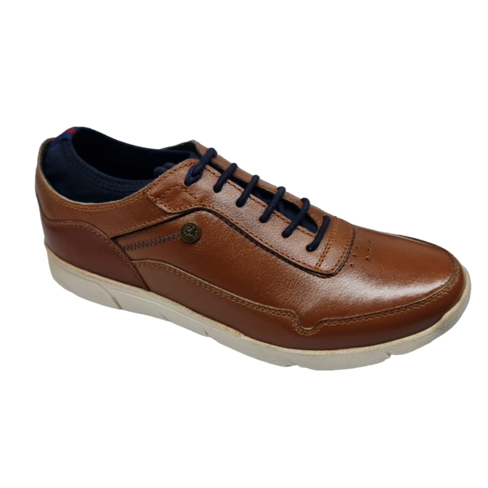 Tan Lace- Up Casual Shoes (2)