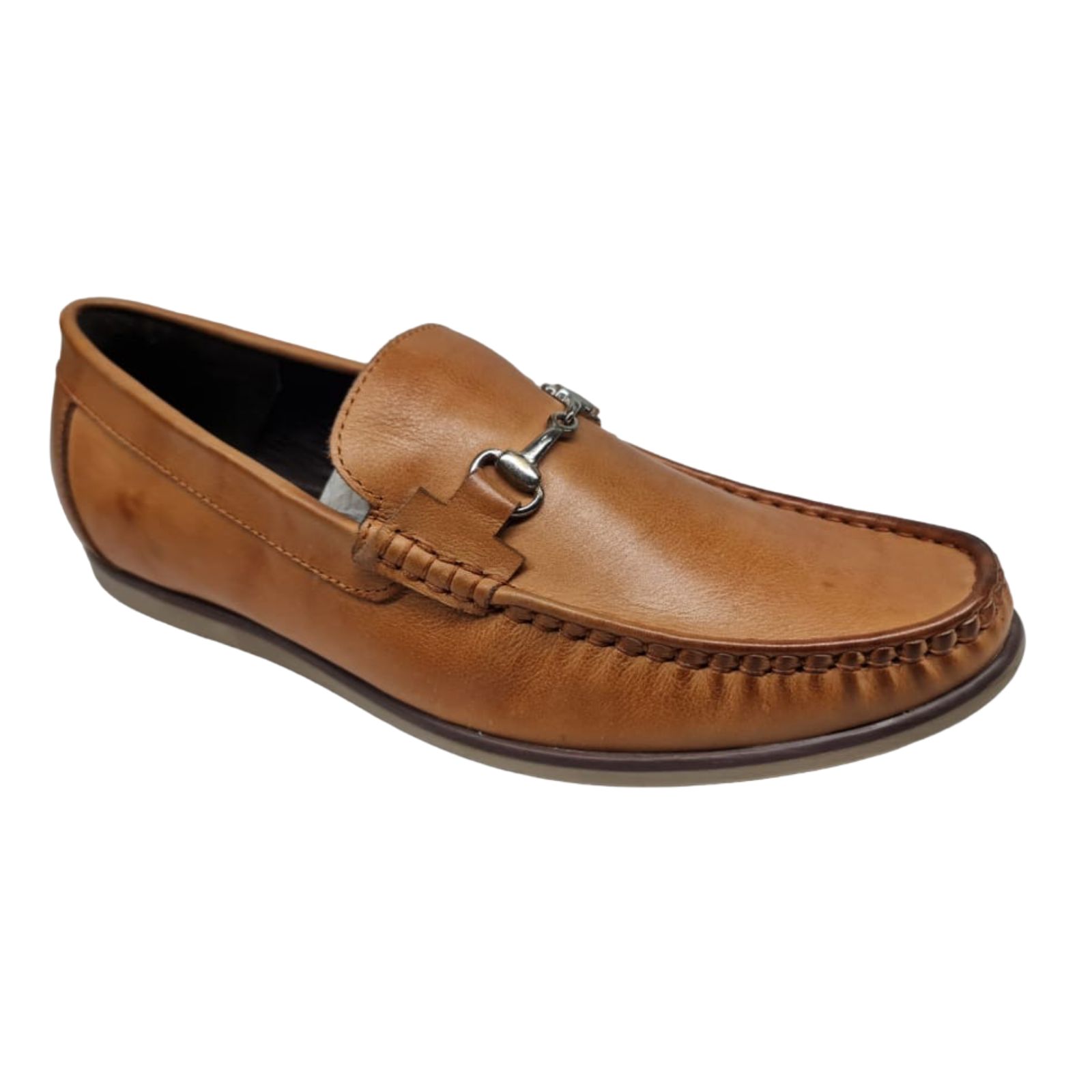 Tan Leather Lofer Bunai Shoes